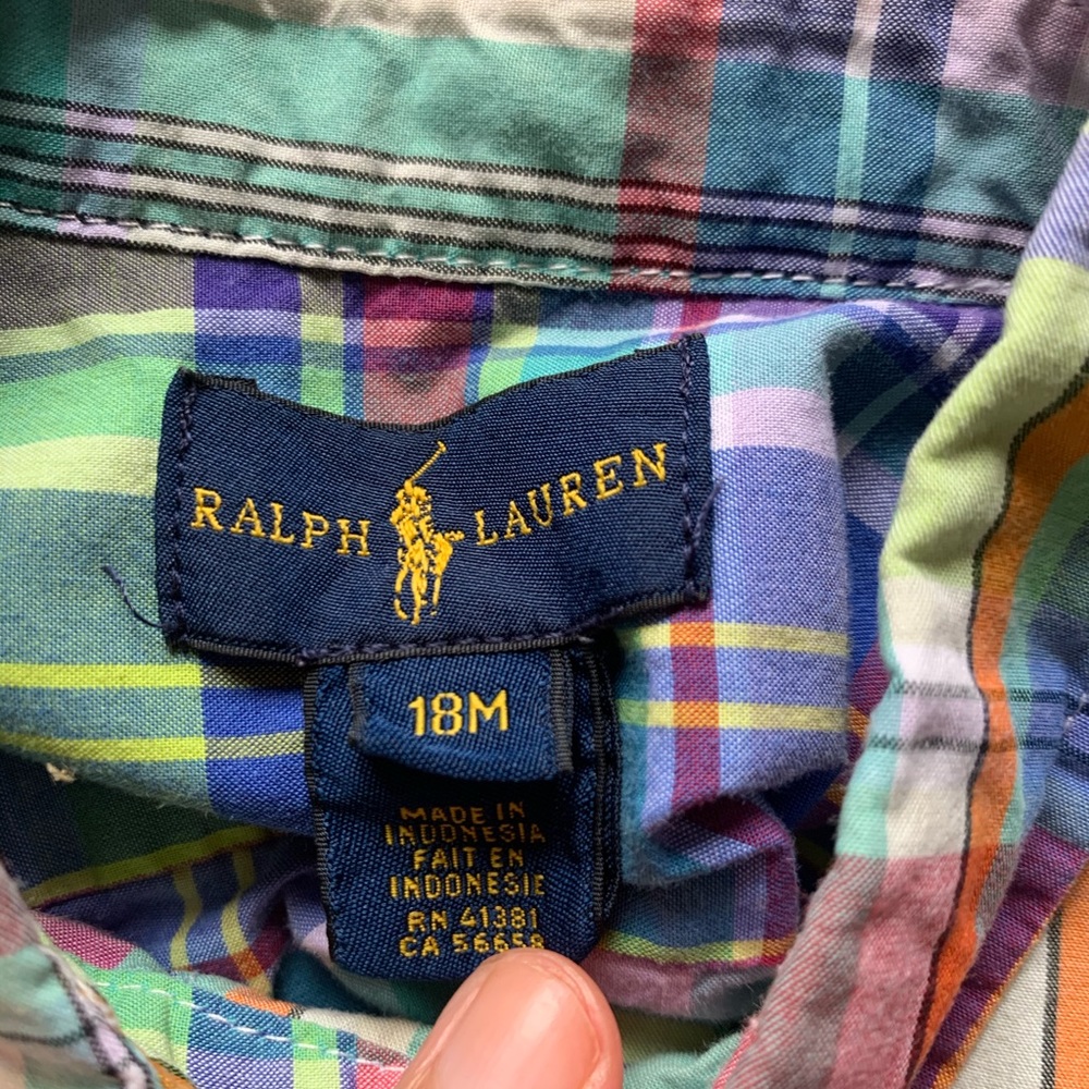 Plaid Ralph Lauren Button down - Picture 4 of 4